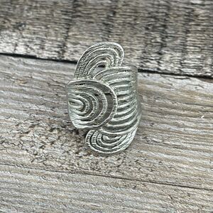 Boho Silver Tone Ring
